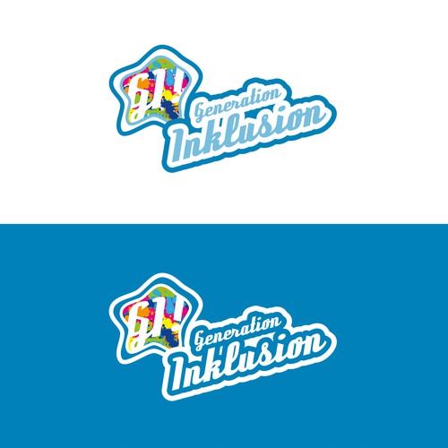 Verspieltes Logo für einen Blog zum Thema Inklusion