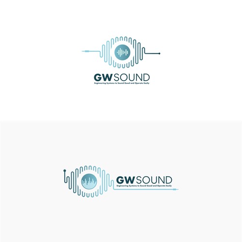 Sophisticated, mature, and modern logo concept for GWSound