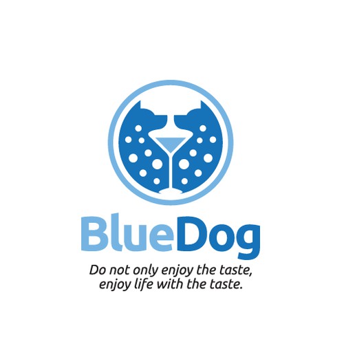 Clever logo concept for Blue Dog