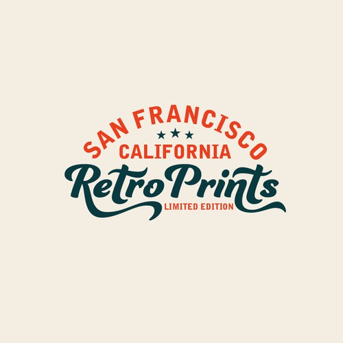 Prints Logo Design for Retro Prints