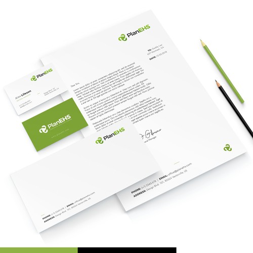 Stationery design for environmental consulting firm