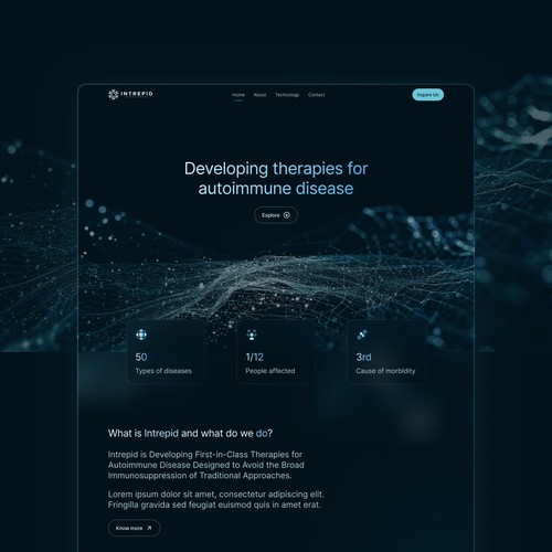 Intrepid Biosciences Web design