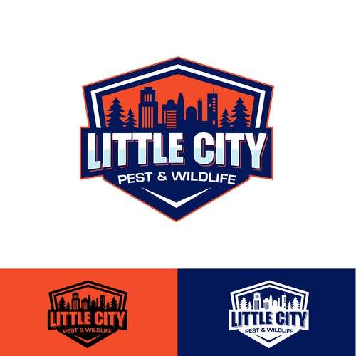 Little City bold badge logo