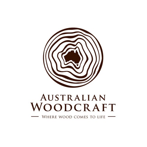 Australian Woodcraft, "Live the wood life" - NEW LOGO DESIGN