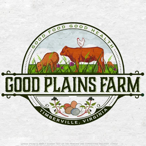 Logo for "Good Plains Farm"