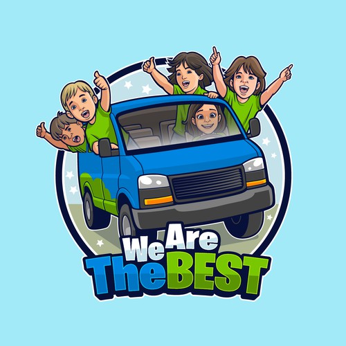 Cool Blue Van