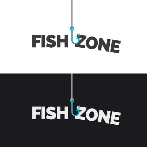 FISH ZONE - logo for fishing accessories eshop