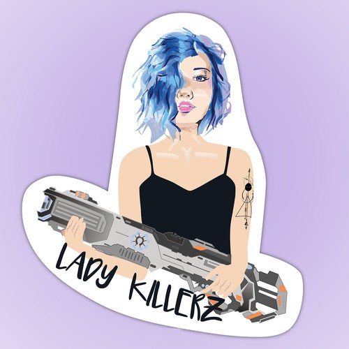 Lady Killerz Sticker Design