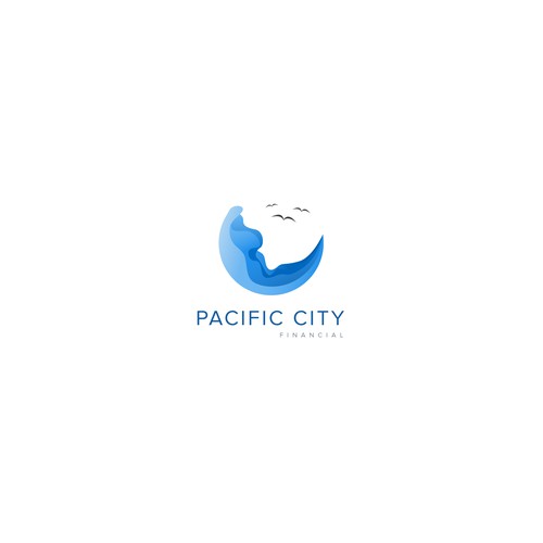 Logo concept for pacific finance