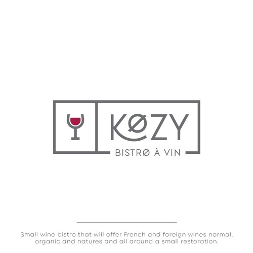 Logo for wine bistro. 