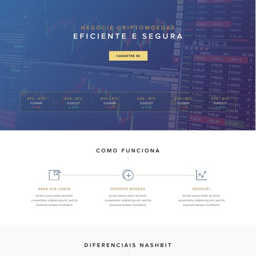 Nashbit Cryptocurrency Web Design