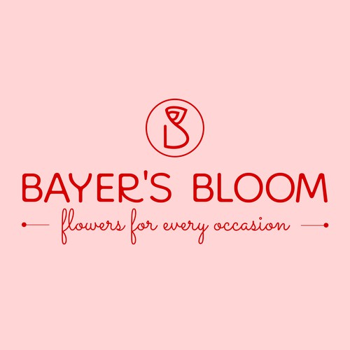 Elegant logo concept for flower shop