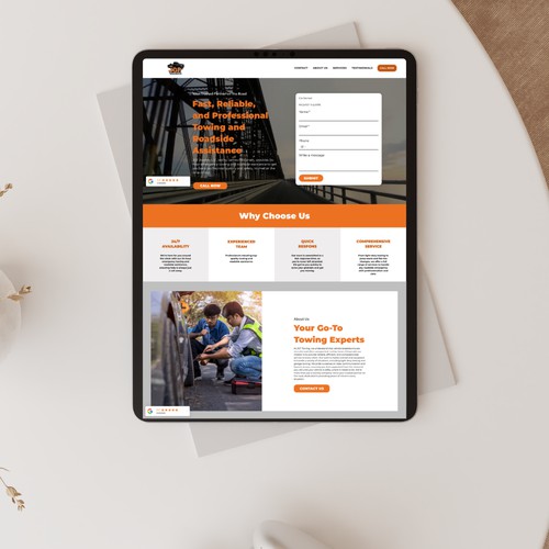 JGF Towing – Website Design