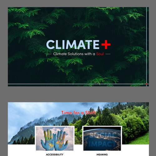 Powerpoint deck for climate solutions; a social impacts and environmental company