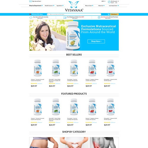 Website concept for Health