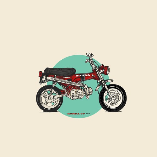 Illustration Honda CT 70
