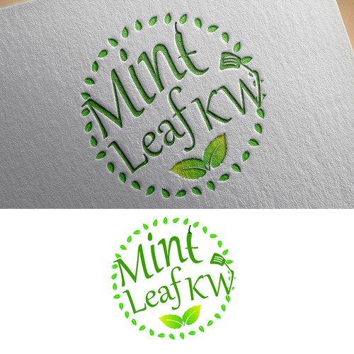 Mint Leaf Cooking logo design