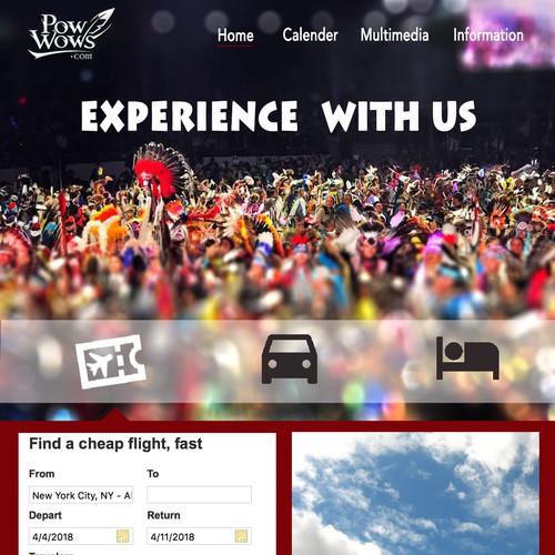 Website Design for Pow Wows Travel