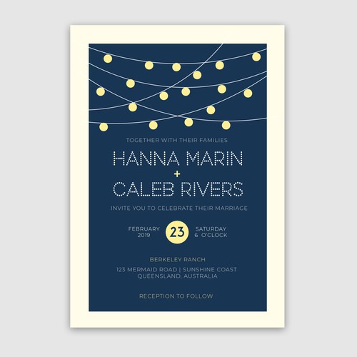 Wedding invitation