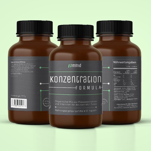 Label for Supplement Capsules