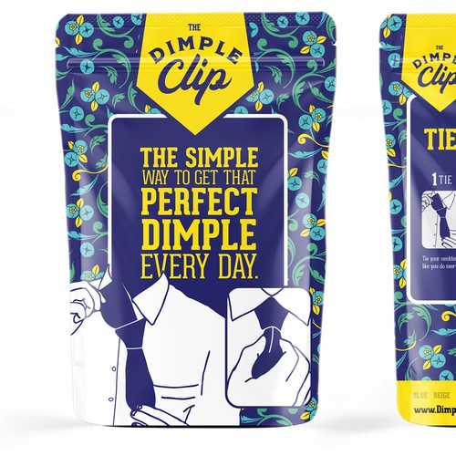 The Dimple Clip — Tie, pinch, & clip.