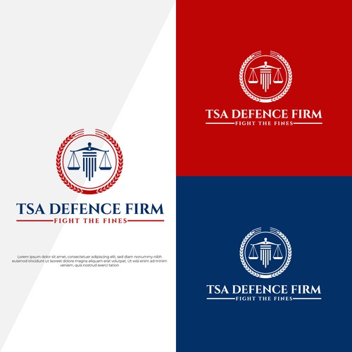 TSA Defence Firm – Legal Justice Logo Design