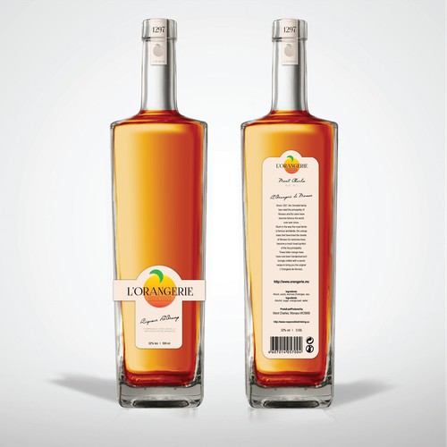 Label Design For Liqueur Company