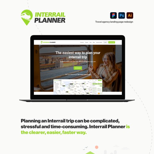 Interrail Planner Landing Page Redesign