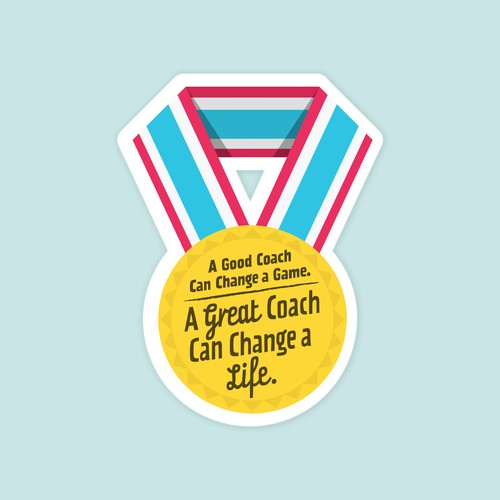 Vinyl sticker for sports coaches