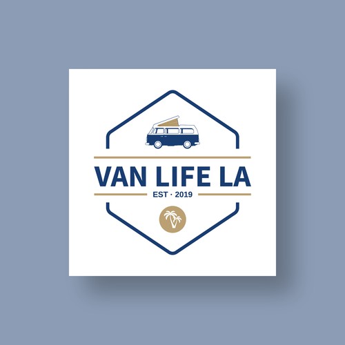 Van Life LA Retro Logo