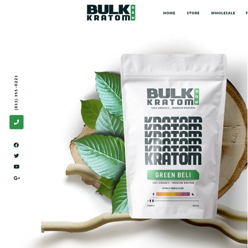 Kratom Brand Web Design 