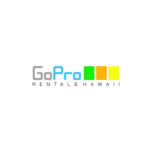 Simple Clean Logo For GoPro Rentals Hawaii