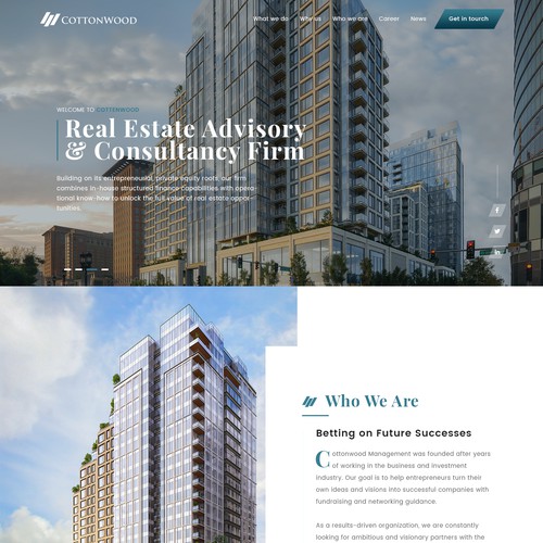 Clean Real estate Website & Mortgage contest