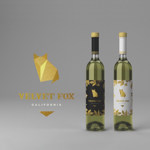 Wine logo and packaging.