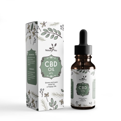 CBD Oil Packaging design