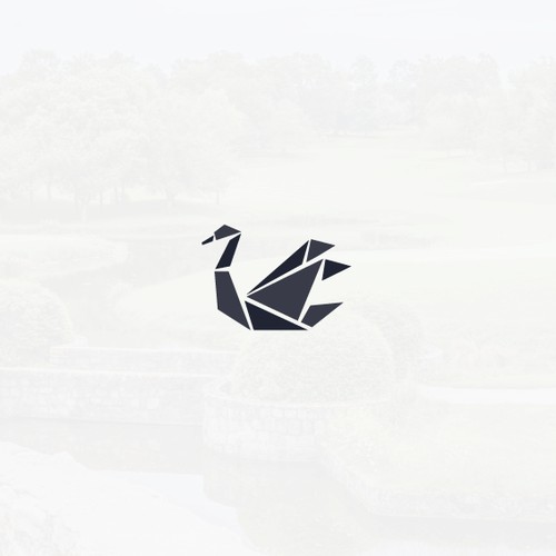 Origami swan logo
