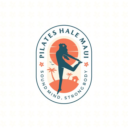 Pilates Hale Maui logo design 