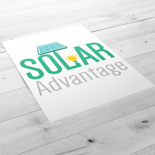 Logo design concept 1 - Solar Advantage