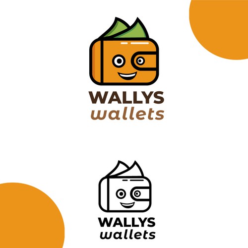 Cartoon logo for wallet