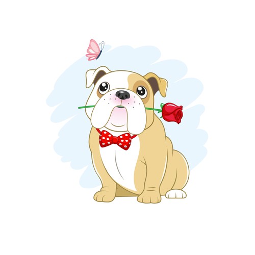 bulldog illustration