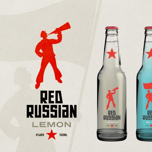 Create a contemporary label design for a ready-to-drink alcopop