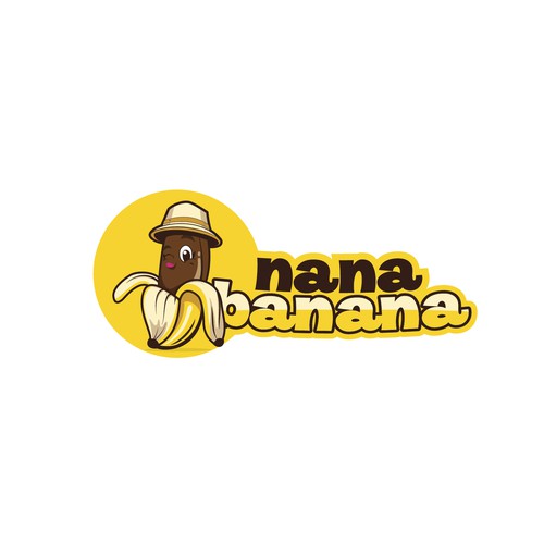 Mascot for frozen chocolate dipped bananas