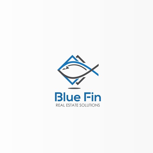 Bold logo for Blue Fin company