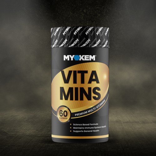 Myokem Vitamins Packaging Design