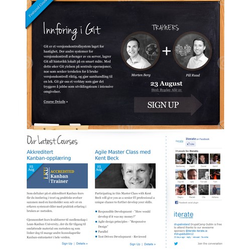 website design for Iterate Institute