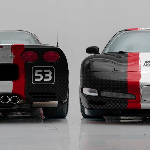 2001 Black Corvette Z06 Wrap