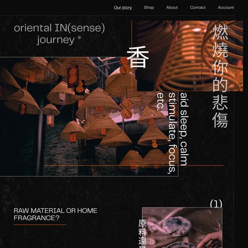 IN(sense) Landing page design