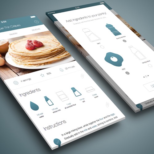 Advanced recipe app needs your design!