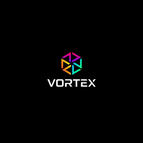 A clean  logo for a holding company specializing in IT, entertainment and VR gaming