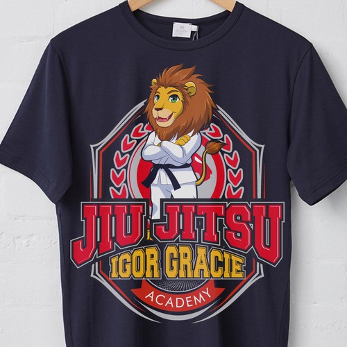 Jiu Jitsu kids academy t-shirt design